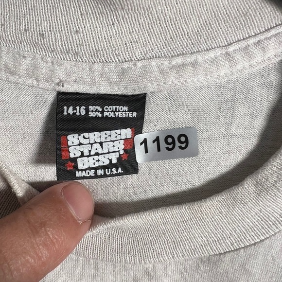 Vintage 80s Teenage Mutant Ninja Turtles Screen Stars Kids T-Shirt‎ Size 14-16 - Picture 2 of 5